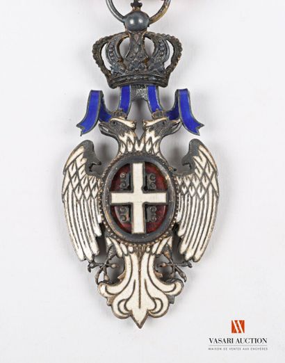null Serbie : Ordre de l'Aigle blanc, fondé en 1883, bijou de chevalier, quatrième...