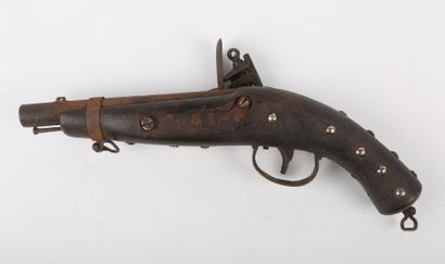 null Pistol of trade of the boubou, lock with flint inspired of a statutory model,...