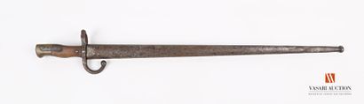 null Baïonnette pour fusil GRAS scolaire type 1874, lame à dos plat de 42 cm, quillon...