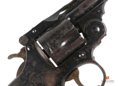 null Smith & Wesson .38 caliber rifled revolver, 82 mm barrel, marked on top on two...