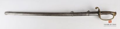 null Infantry officer's saber model 1855, single-branch mounting, pierced brass plate,...