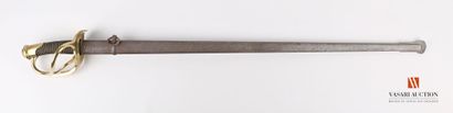 null Light cavalry saber model 1882, three-pronged brass guard, main branch stamped...