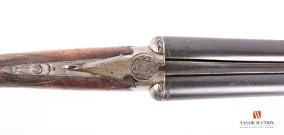 null Shotgun hammerless stéphanois gauge 16-65, juxtaposed barrels of 68,5 cm, cut...