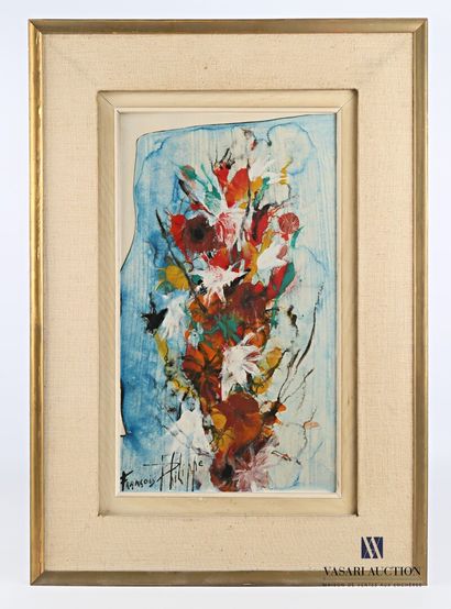 null PHILIPPE François

Bunch of flowers

Mixed media on isorel panel

Signed lower...