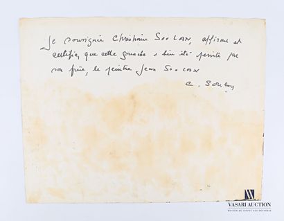 null SOULAN Jean (1911-1972)

Paysage abstrait

Goauche sur papier

Marquée au dos...