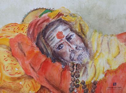 null SPUGME ? (XXIst century)

The rest of the Hindu at the Tilak

Watercolor on...