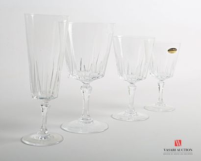 null CRISTAL D'ARQUES

Service de verres en cristal taillé comprenant dix verres...