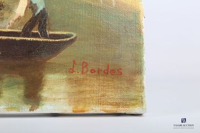 null BORDES L. (XIX-XXth century)

Man in his boat

Oil on canvas

Signed lower right

33...