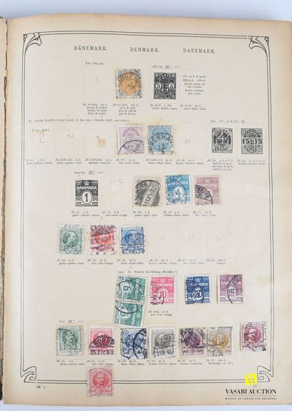 rt Lot including an album of foreign stamps and cancellations, binding in the Art...