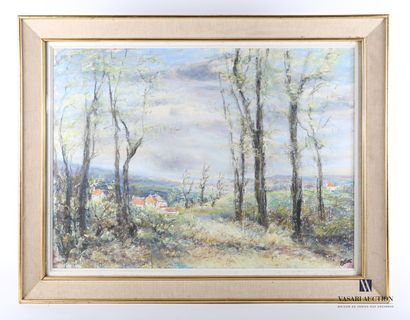 null ANONYMOUS (20th century)

View of a village at the edge of the woods

Pastel...