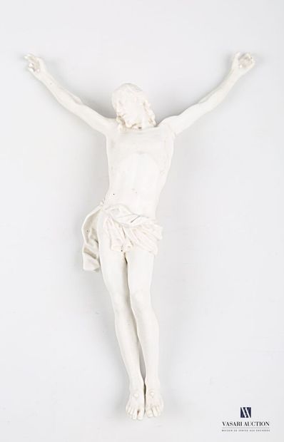 Bisque subject representing the crucified...