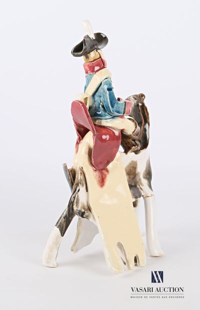 null PLISSON Henri (1908-2002)

Soldier with back of dromedary in varnished terra...