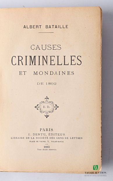 null [CRIMINOLOGY] 

Lot including four books:

- NOGUCHI Thomas - Les dossiers secrets...