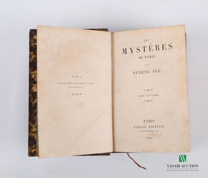 null [EUGENE SUE]

Lot including twenty eight volumes:

- Les Mystères de Paris -...