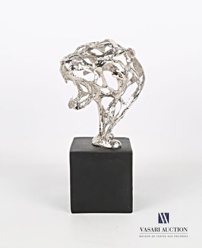 null ASLY

Roaring panther in pewter on its black tinted cubic base. 

Height. Height...