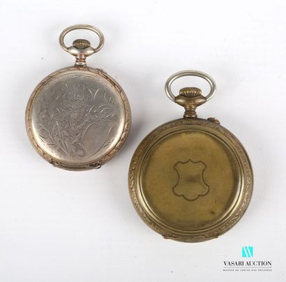 null Lot including two metal pocket watches, one marked 8 days Benoit Imported from...