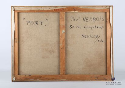 null VERBOIS Paul (1929-2017)

Port

Huile sur toile

Signée en bas à droite, contre-signée...