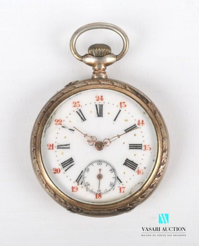 null Lot including two metal pocket watches, one marked 8 days Benoit Imported from...