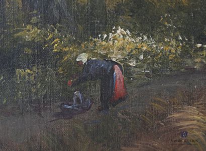 null WALKS René (XIXth - XXth century)

Stream in an undergrowth - Woman with a bundle...