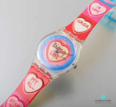 null SWATCH - TIME FOR LOVE - 1999

Plastic case and bracelet

Quartz movement.

Reference...