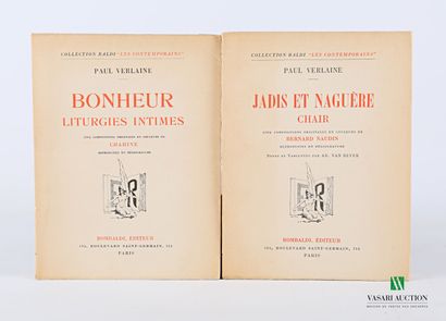 null [VERLAINE Paul] 

Lot comprenant deux ouvrages : 

- VERLAINE Paul - Bonheur...