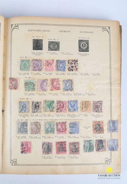 rt Lot including an album of foreign stamps and cancellations, binding in the Art...