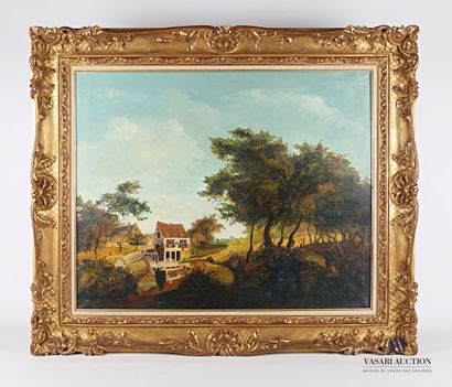 null French school of the XXth century

The mill by the shore 

Oil on canvas

65...