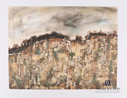 null SOULAN Jean (1911-1972)

Paysage abstrait

Goauche sur papier

Marquée au dos...