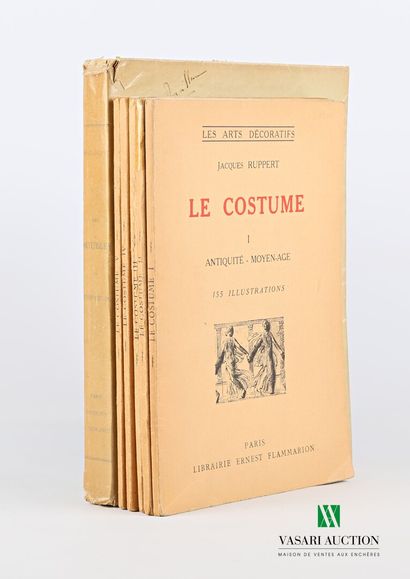 null [DECORATIVE ARTS] 

Lot including six works:

- RUPPERT Jacques - Le costume...