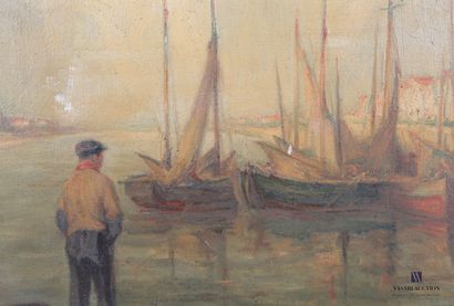 null UBAGHS Jean (1852-1937)

Marin regardant les voiliers 

Huile sur toile 

Signée...