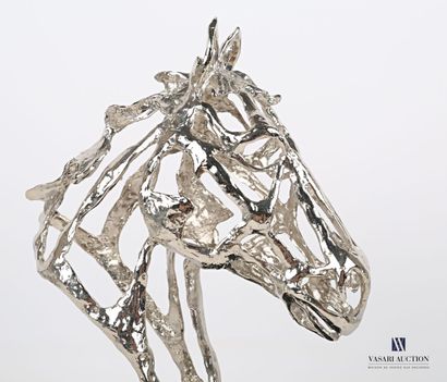 null ASLY

Pewter thoroughbred on a black tinted cubic base.

Height : 29 cm. Height...