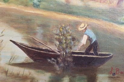 null BORDES L. (XIX-XXth century)

Man in his boat

Oil on canvas

Signed lower right

33...