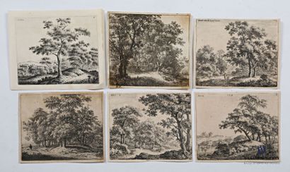 null WATERLO Antoni (1609-1690) after

Landscapes with trees

Set of six etchings

Monogrammed

18th...