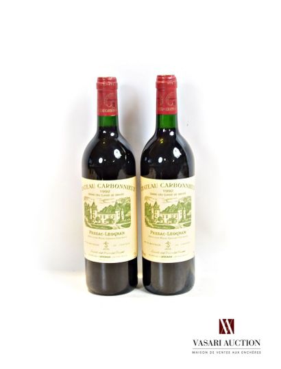 null 2 bouteilles	Château CARBONNIEUX	Graves GCC	1992

	Et. impecables. N : 1 mi...