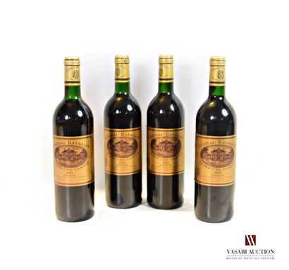 null 4 bouteilles	Château BATAILLEY	Pauillac GCC	1995

	Et.: 3 impeccables, 1 avec...