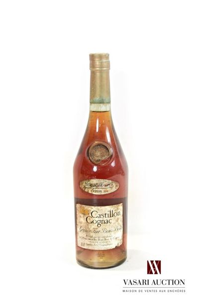 null 1 bouteille	Grande Fine Bons Bois Cognac CASTILLON		

	70 cl - 40°. Et. tachée....