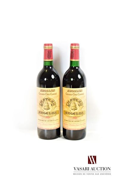 null 2 bottles Château ANGÉLUS St Emilion GCC 1993

	And. excellent. N: low neck...