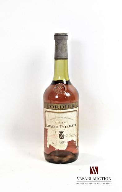 null 1 bouteille	Château LAFAURIE-PEYRAGUEY	Sauternes 1er GCC	1975

	Et. fanée, tachée...