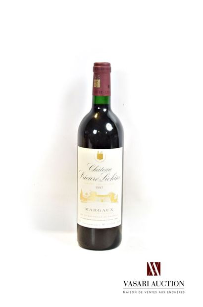 null 1 bouteille	Château PRIEURÉ LICHINE	Margaux GCC	1997

	Et. à peine tachée. N...