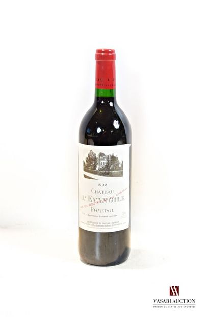 1 bouteille	Château L'ÉVANGILE	Pomerol	1992

	Et....