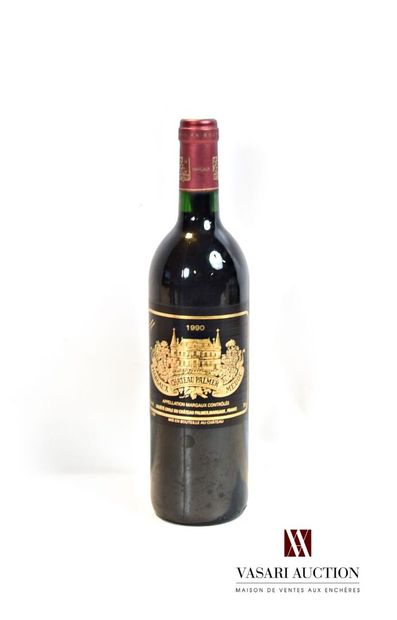null 1 bouteille	Château PALMER	Margaux GCC	1990

	Et. mpeccable. N : mi goulot.		inverser...