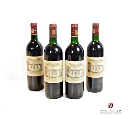 null 4 bottles Château DAUZAC Margaux GCC 1990

	And. a little faded. N: limit high...
