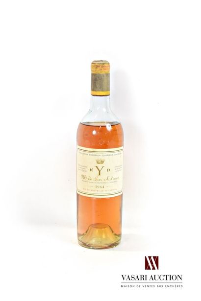 null 1 bouteille	Y d'YQUEM	Bordeaux Sup	1964

	Et. à peine tachée. N : mi épaule...