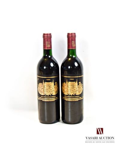 null 2 bouteilles	Château PALMER	Margaux GCC	1990

	Et. impeccables. N : 1 bas goulot,...