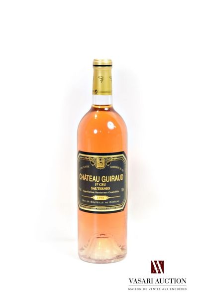 null 1 bouteille	Château GUIRAUD	Sauternes 1er CC	1998

	Et. impeccable. N : bas...