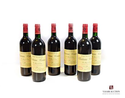 null 6 bottles Château CERTAN DE MAY Pomerol 1995

	And. hardly stained. N : low...