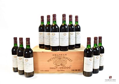 null 12 bottles Château SOCIANDO MALLET Haut Médoc 1987

	Condition: 10 impeccable,...