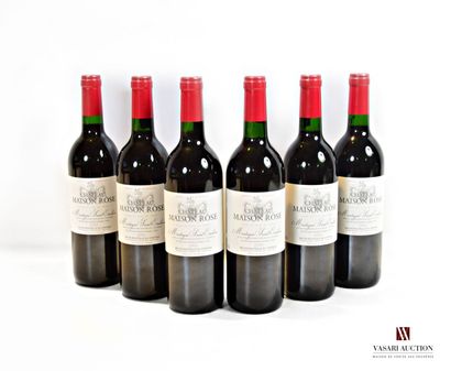 null 6 bouteilles	Château MAISON ROSE	Montagne St Emilion 	2001

	Et. impeccables....