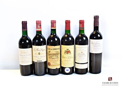 null Lot de 6 blles comprenant :		

1 bouteille	Château HAUT SÉGUR	Lussac St Emilion	2000

1...