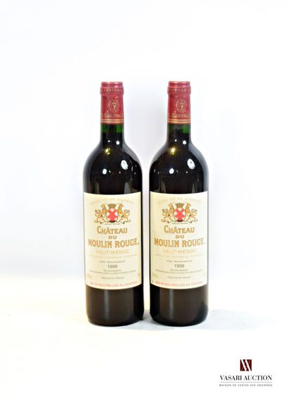 null 2 bouteilles	Château du MOULIN ROUGE	Haut Médoc CB	1998

	Et. excellentes. N...